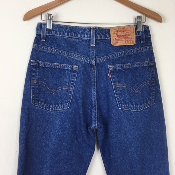 VTG LEVIS 517 30x29 High Waist Jeans USA MADE Fade - Picture 4 of 8